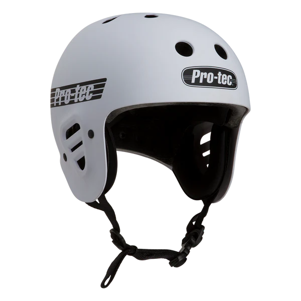 Protec L Full Cut Skate Helmet Matte White