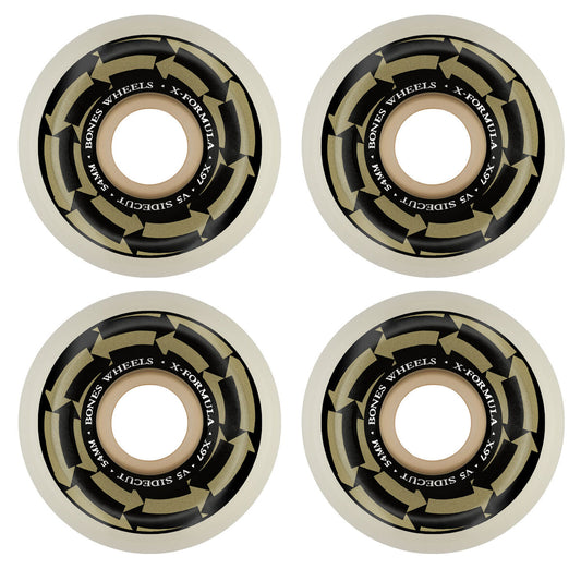 BONES 54mm 97a WHEELS X-FORMULA SKATEBOARD WHEELS HYPNO THERAPY V5 SIDECUT  4PK