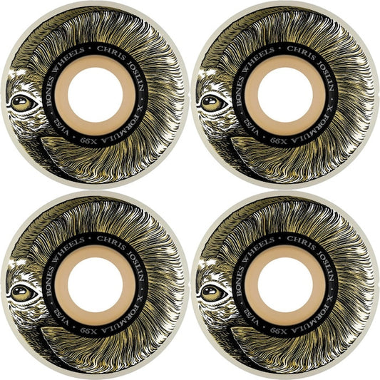 BONES 52mm 99a WHEELS X-FORMULA SKATEBOARD WHEELS JOSLIN RAMPAGE V1 STANDARD X-FORMULA 4PK