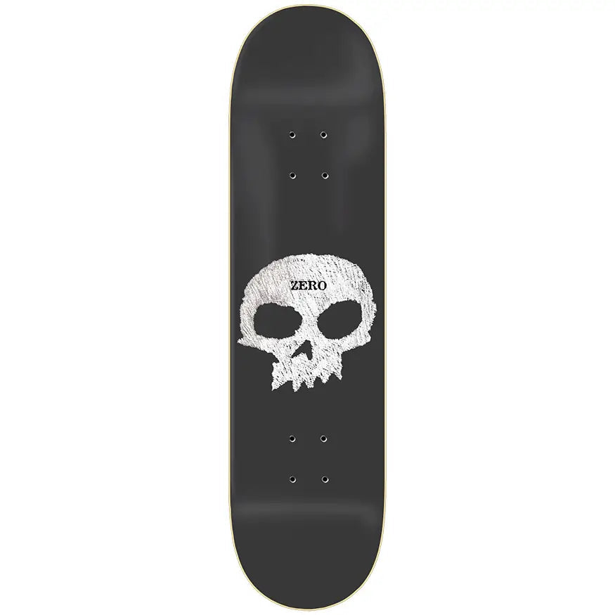 Zero Single Skull Chalkboard Deck 8.5