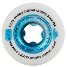 Ricta 56mm 78A Chrome Clouds Wheels All Terrain White/Blue