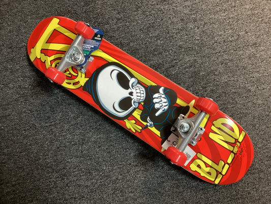 Blind Complete Soft Top Mini Skateboard Classic Hangman 7.0” RED