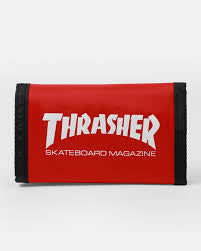 Thrasher Velcro Wallet Red
