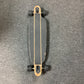 (Used) Moose Bamboo 39.5” drop down, drop thur complete Longboard skateboard Sticker bombed