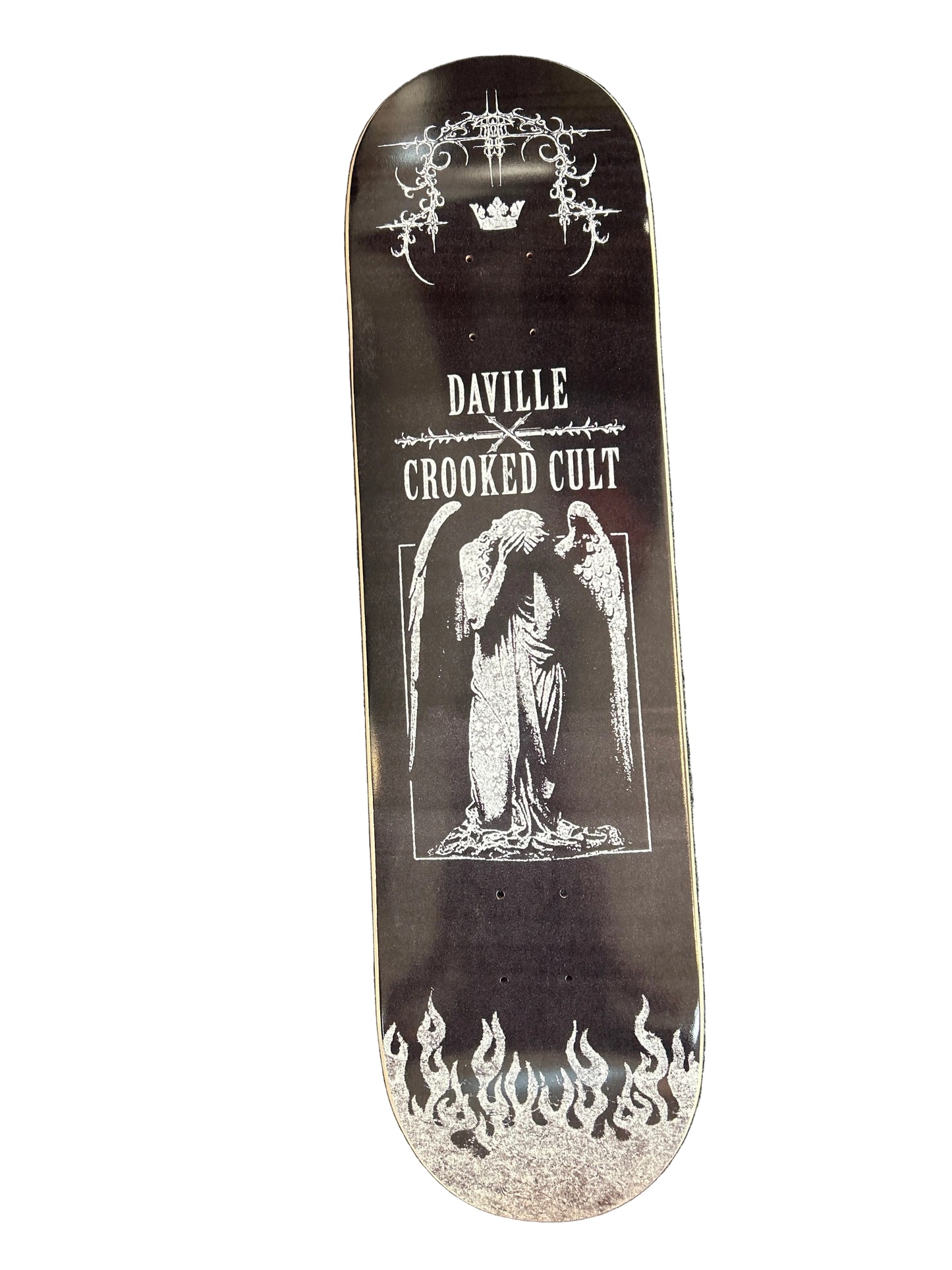 Daville deck 8.75 Crooked Cult Black Flame k shaped