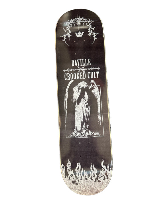 Daville deck 8.5 Crooked Cult Black Flame k shaped