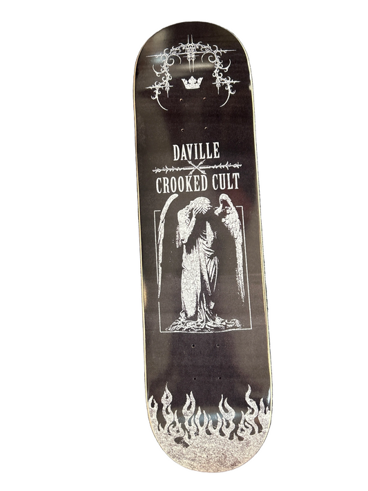 Daville deck 8.25 Crooked Cult Black Flame k shape
