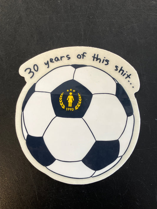 Girl Soccer Sticker