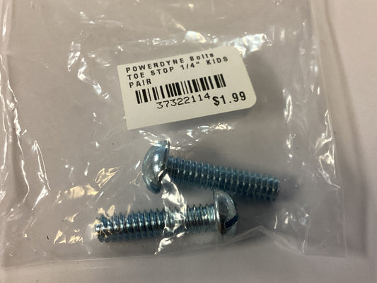 PowerDyne Bolts TOE STOP 1/4” Gray Kids pair for roller skates