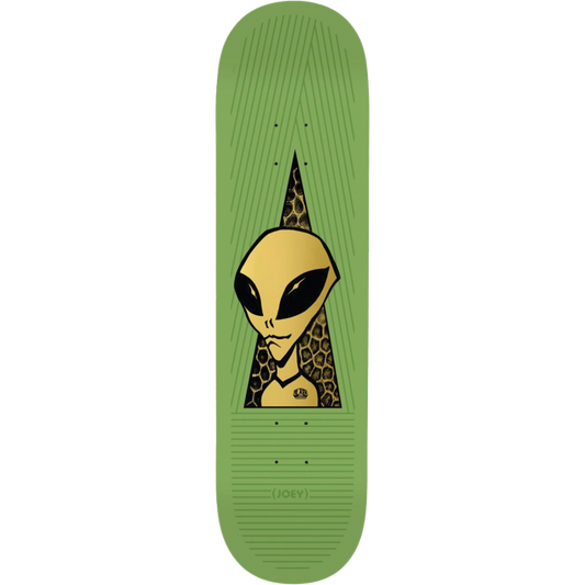 Alien Workshop 8.25” Skateboard Deck Guevara Visitor Gold Green