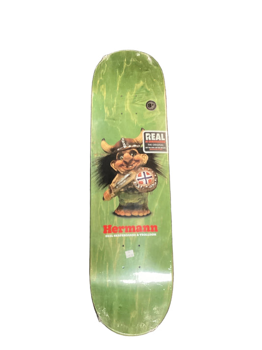 Real Skateboard Deck Pro 8.5” Hermann Trolldom