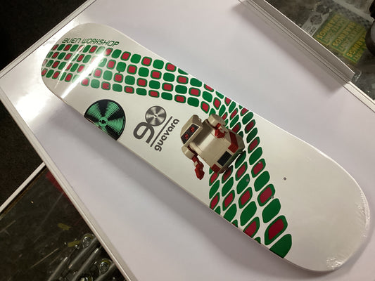 Alien Workshop 8.25 skateboard deck GUEVARA ARTIFICIAL WHITE DIP