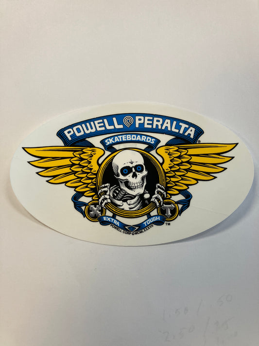 Powell Peralta Extra Tough Blue sticker 6.5”x4”