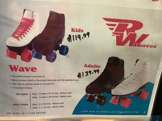 Riedell RW Skates Wave Black roller skates
