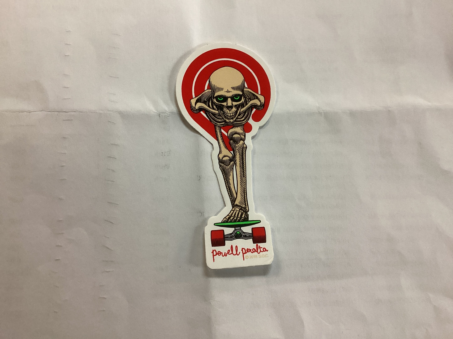 Powell Peralta Sticker Tucking Skeleton decal