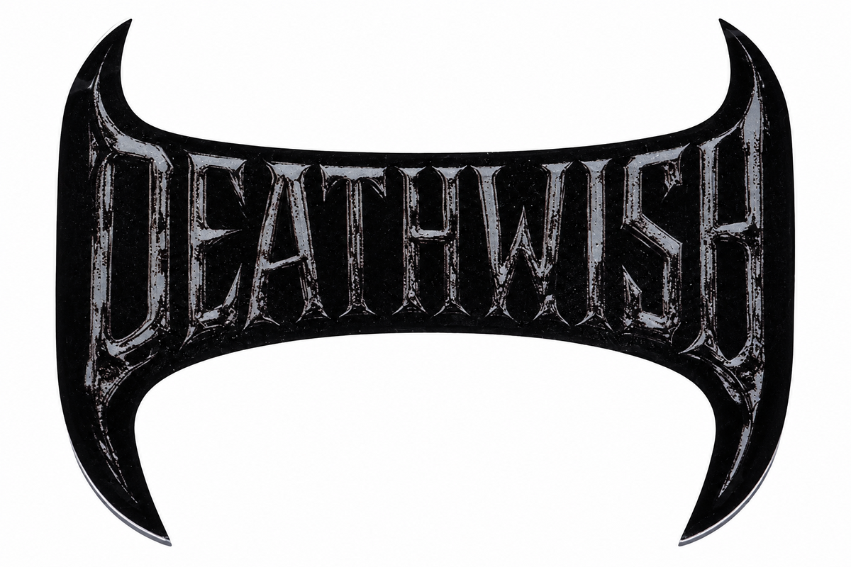 Deathwish Horned Logo Sticker Black