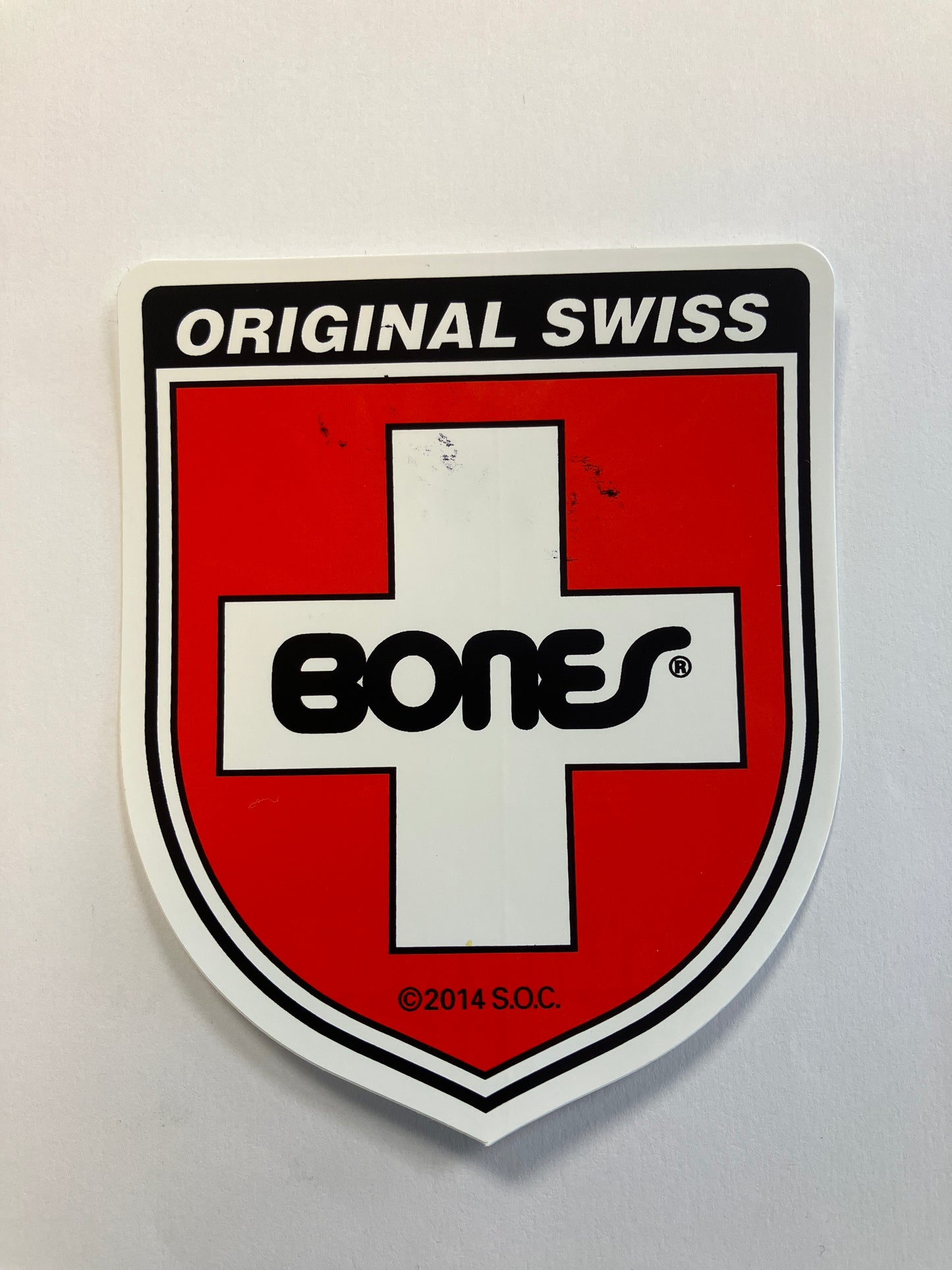 BONES Original Swiss Sticker 3.25”x3.75”