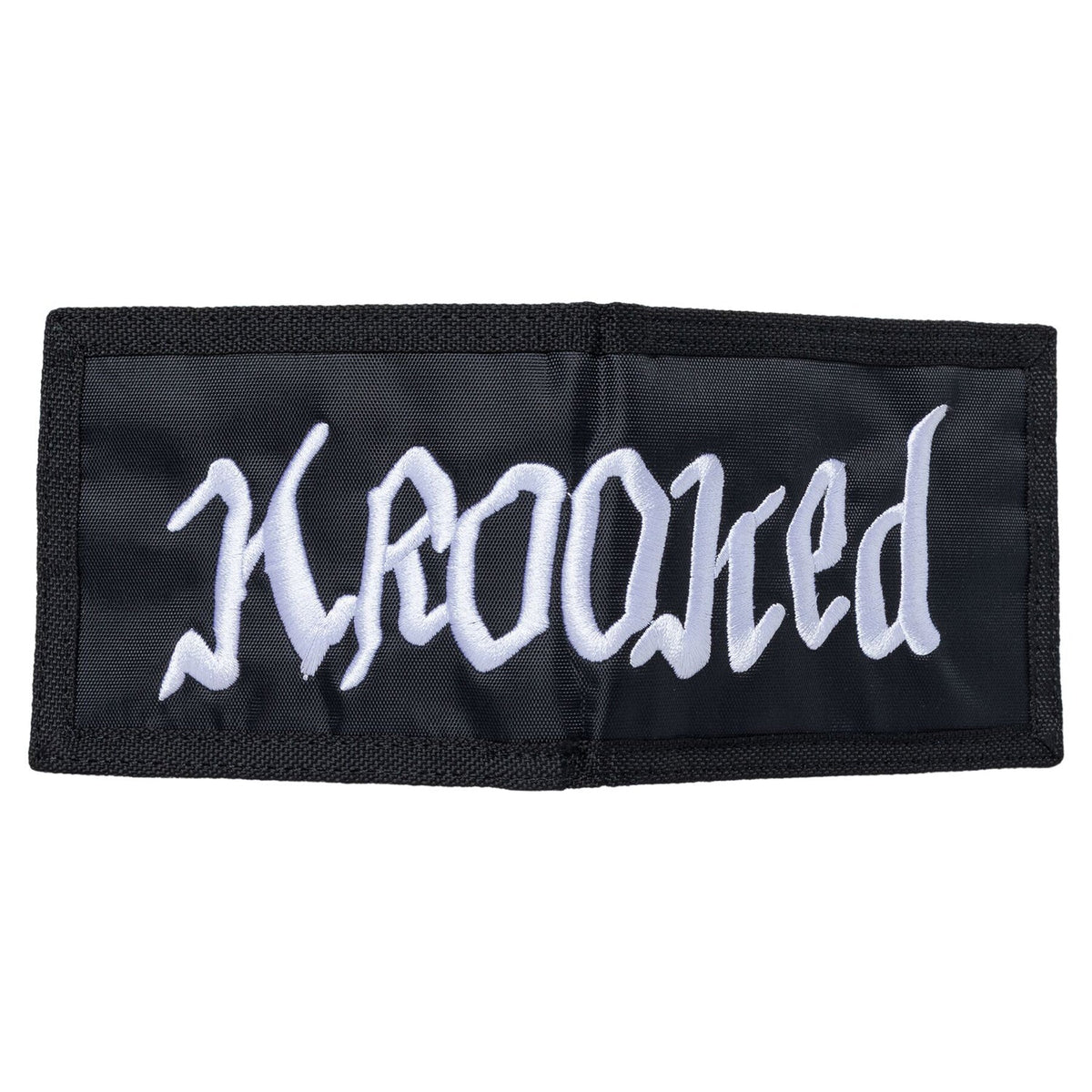 Krooked Double OK Script Bifold Wallet black/blue