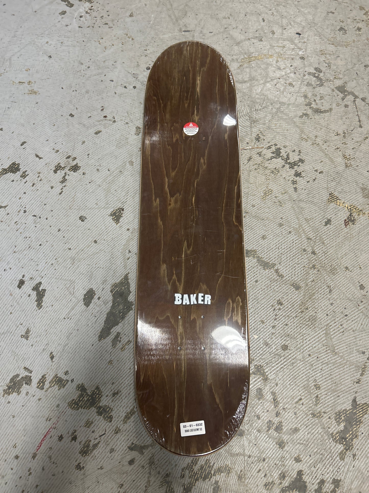 Baker 8.0 deck Brand Logo black white