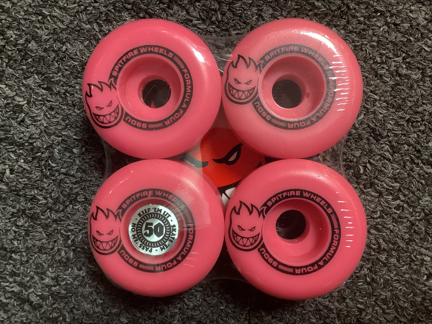 Spitfire 50mm wheels Tablets smokies pink 99A