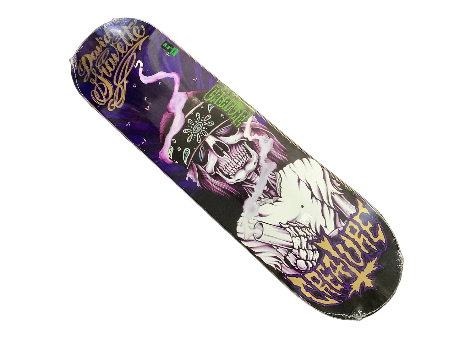 Creature Skateboard Deck Pro Gravette Hippie Skull 20th 8.3” x 32.2”