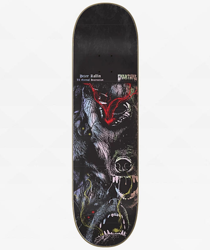 Creature 8.3” skateboard deck Raffin Mortem VX Pro Deck 8.3” x 32.2”