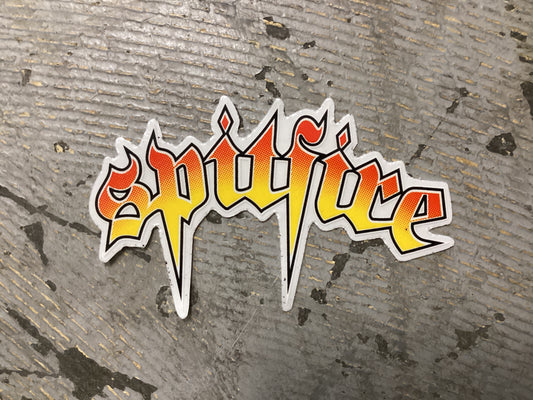 Spitfire sticker Venom script SM decal 3.5”