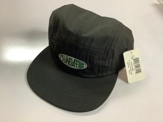 Foundation Hat Oval 5 Panel Adjustable Nylon Strap black