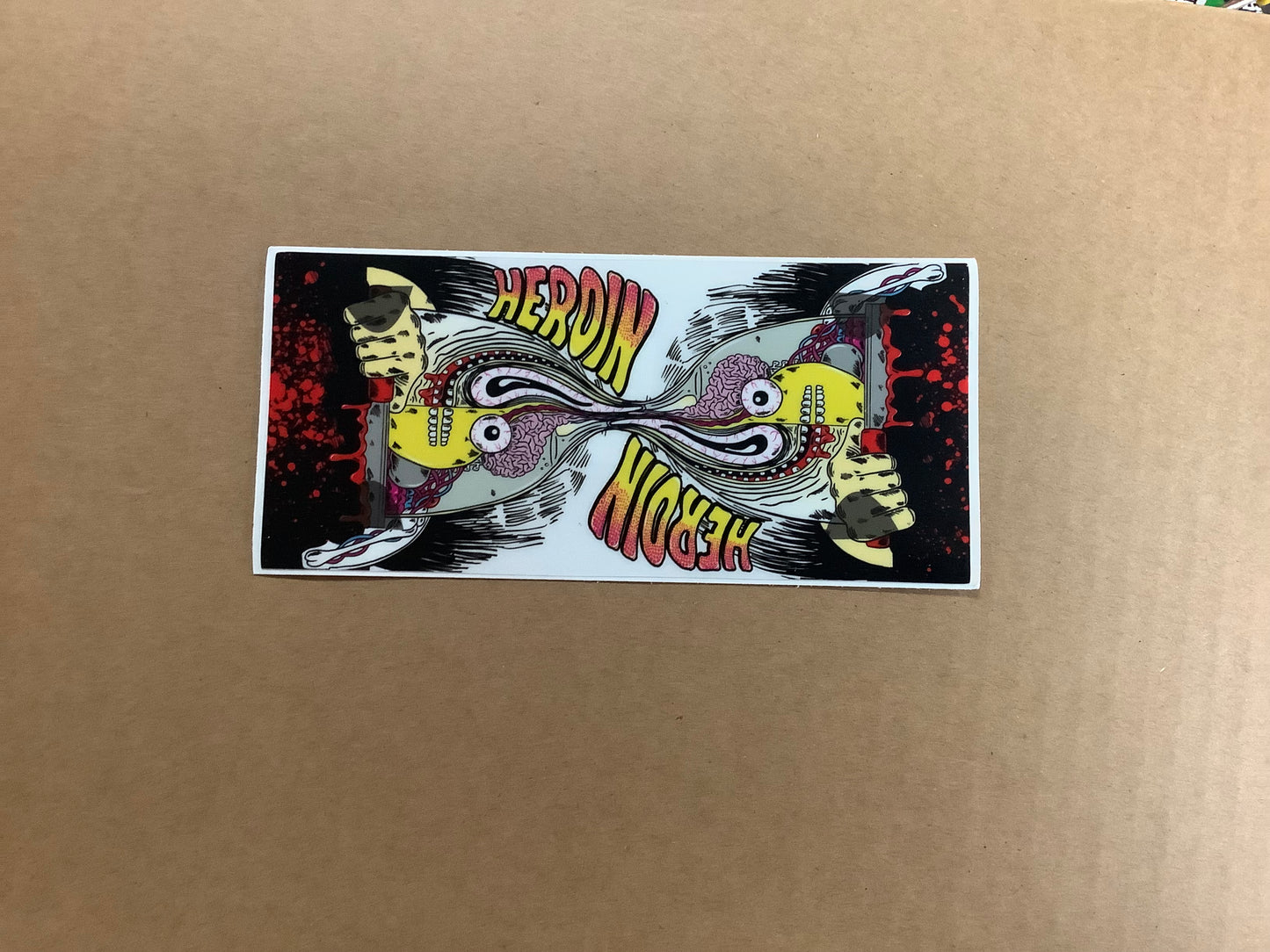 Heroin Duality Egg Anatomy Sticker