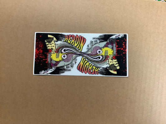 Heroin Duality Egg Anatomy Sticker