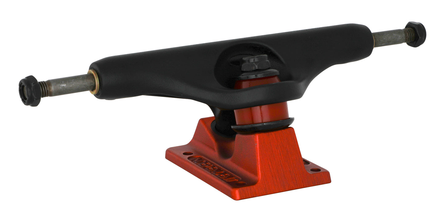 Independent 149 stage 11 skateboard truck set Splatter Span Black and Ano Red standard
