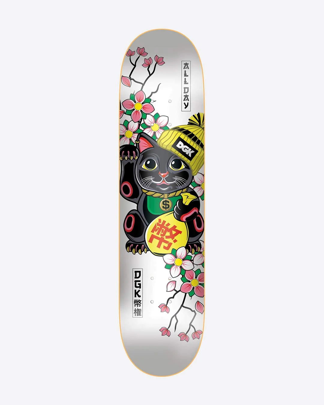 DGK LUCKY CAT SKATEBOARD DECK 8.25”