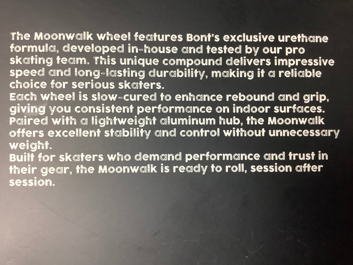 Bont Roller Skate Wheels MOONWALK JAM-SPEED 96A - 64mm blue sparkle indoor set of 8