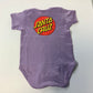 Santa Cruz Infant One Piece T-Shirt Classic Dot Lavender 18 MOS
