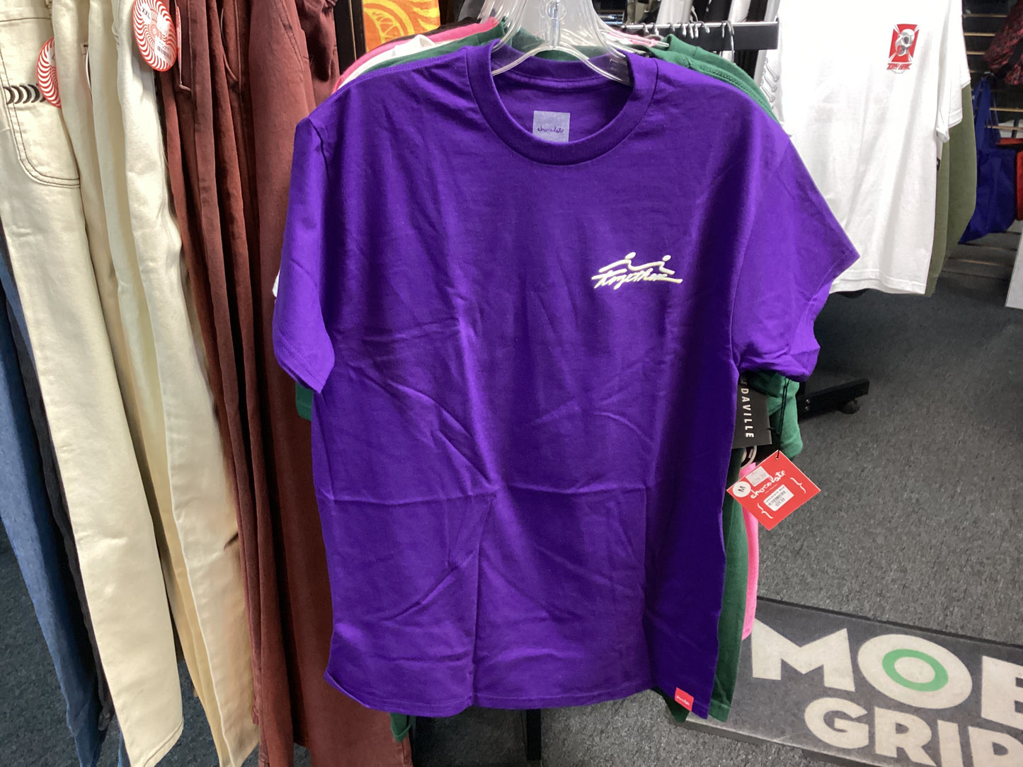 Chocolate t-shirt TOGETHER purple Medium