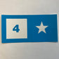 4 star Stickers 6”