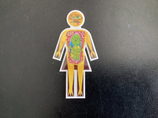 Girl Modernica Sticker