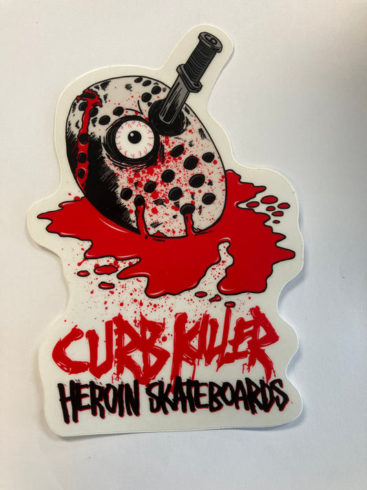 Heroin Curb Killer Sticker