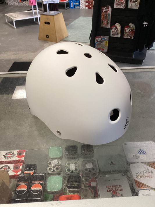 Triple Eight Matte White Helmet XXL