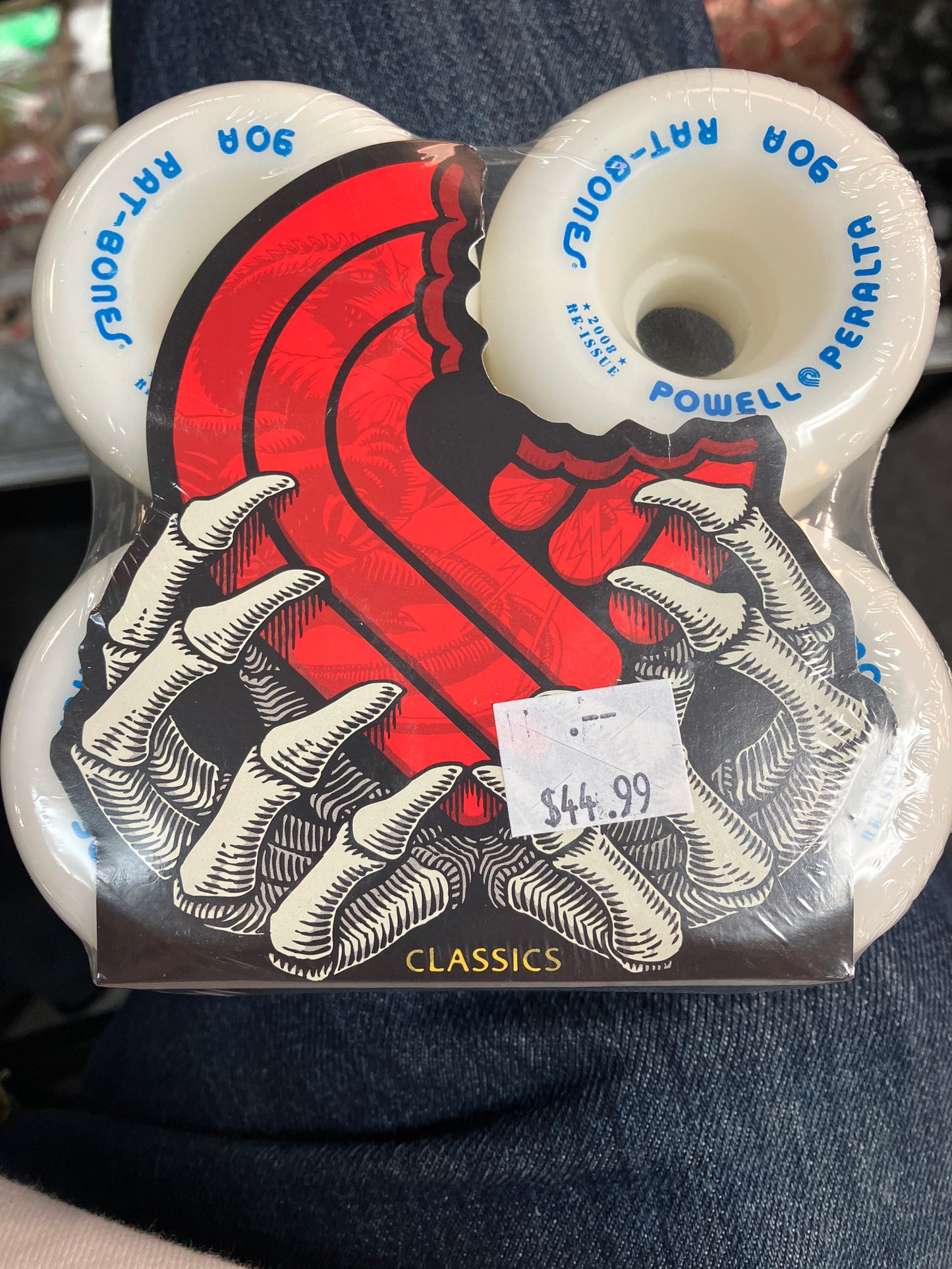 Powell Peralta Rat Bones Wheels White 60mm 90a