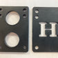 H Block Riser Black Individual