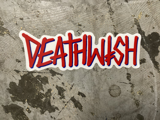 Deathwish sticker Deathspray decal large 9” asst colors