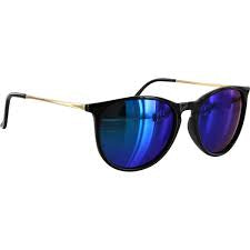 Sun Haters Sierra Sunglasses Black/Gold/Blue Mirror