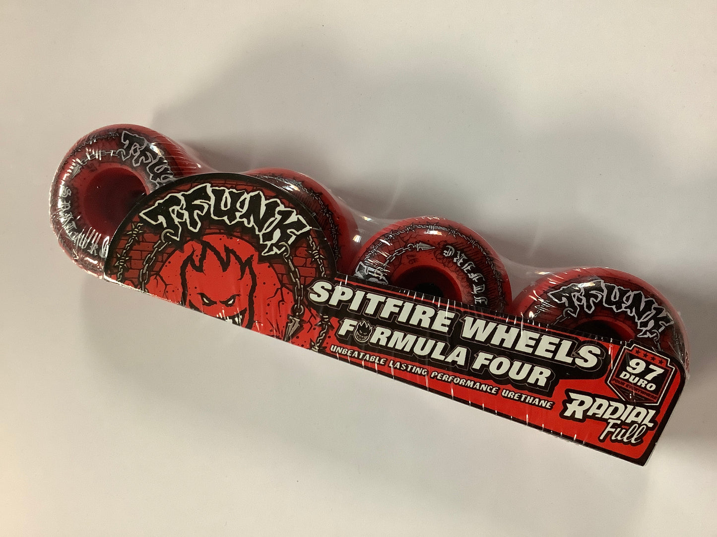 Spitfire F4 Skateboard Wheels T Funk RAW RADIAL FULL 97D FORMULA FOUR 54mm