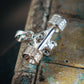HERMOSA SKATE ICED OUT TRUCK SILVER Pendant 24” chain necklace