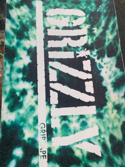 Grizzly Grip Tape 9” X 33” tie dye