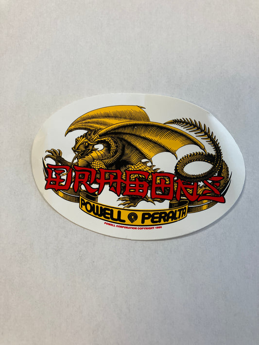 Powell Peralta dragon wheels sticker 4.5”