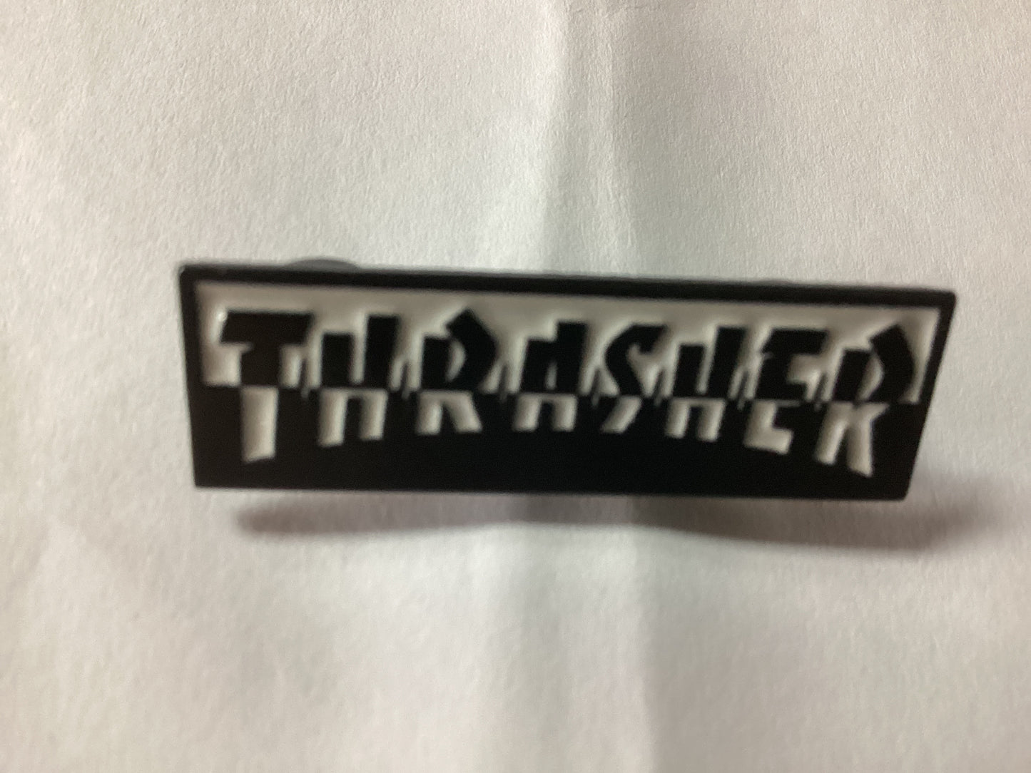 Thrasher Logo enamel lapel pin MIXTAPE black white