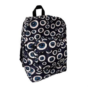 Heroin Skateboards Eyes Backpack Blue bag