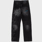 Lakai Jeans Straight Leg Denim - Distressed / Etched Black